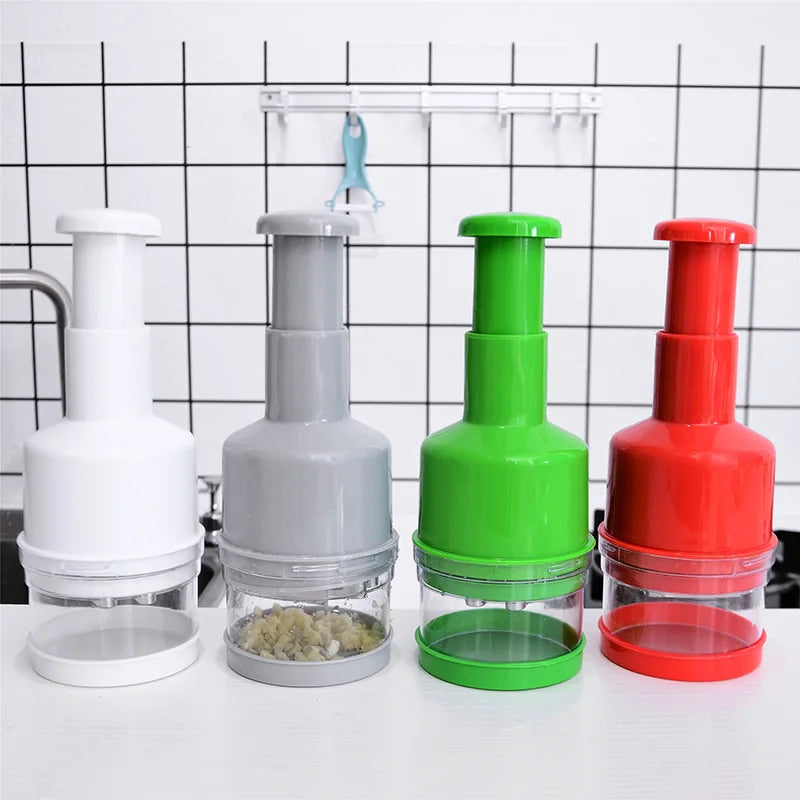 Stainless Steel Hand-pressed Vegetable Cutter Kitchen Multifunctional Ginger And Garlic Chopper Onion Chopper Vegetable Shredder